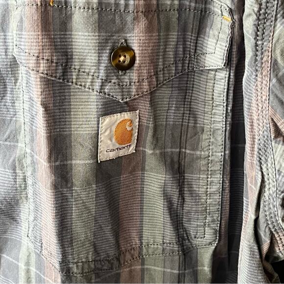 Carhartt Relaxed Fit Men's Short Sleeve Button Down Shirt Size 2XL - Picture 3 of 9